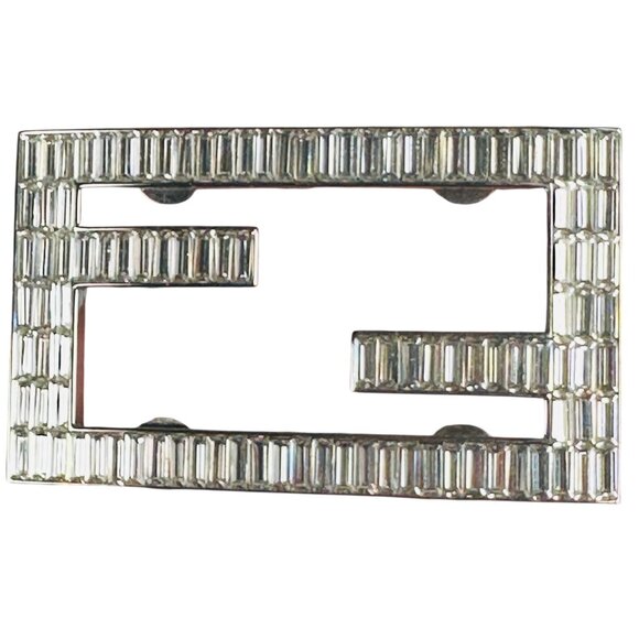 FENDI Rhinestone Bag Purse Charm Buckle Accessory - Picture 3 of 7
